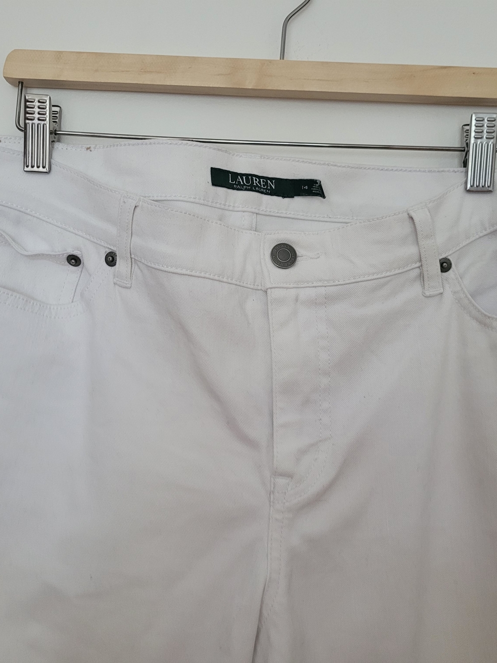Ralph Lauren Women's White Straight-Leg Jeans - Picture 4 of 8